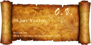 Okjan Vivien névjegykártya